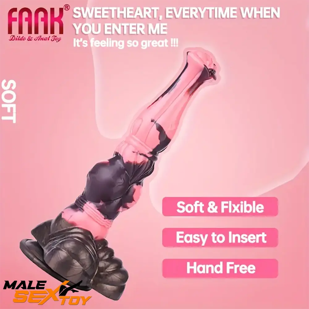 11in 9.8in 11.2in 9.8in Soft Silicone Fantasy Large Horse Animal Dildo Male Sex Toy