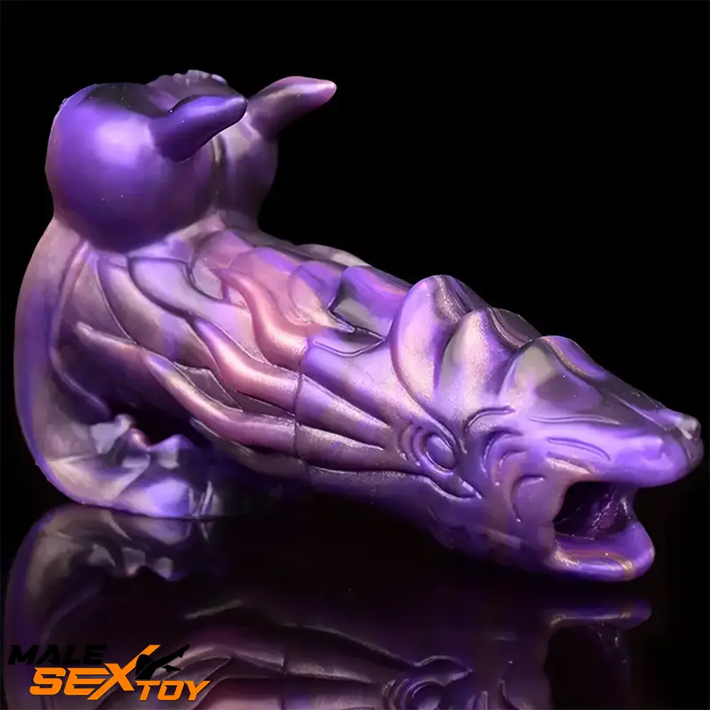 5.91in Liquid Silicone Dragon Fantasy Hollow Dildo Sleeve For Sex Toy Male Sex Toy