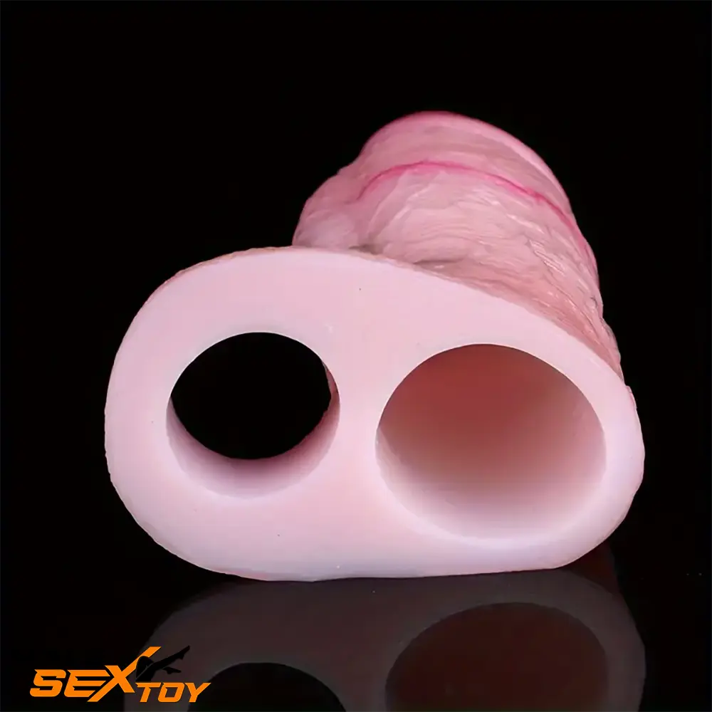 5.31in Silicone Soft Dildo Sleeve Flexible Penis Extender Sex Love Toy Male Sex Toy