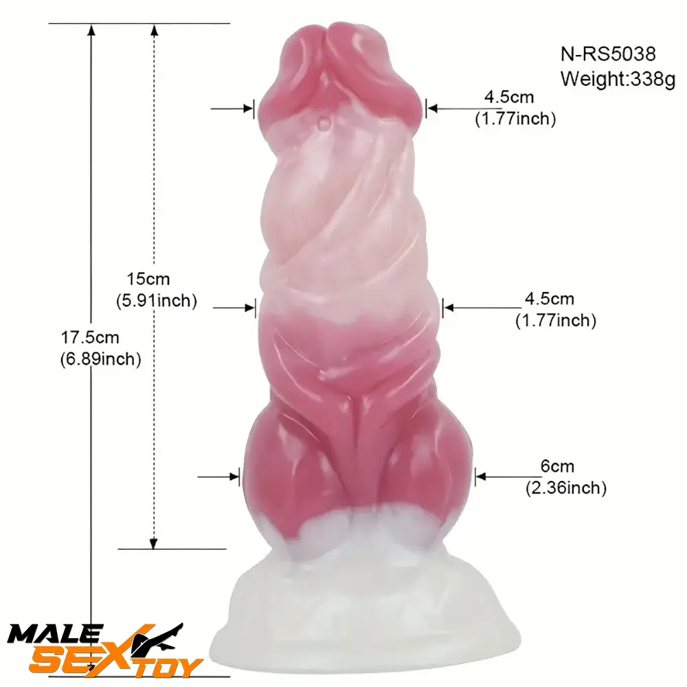 6.89in Liquid Silicone Monster Fantasy Dildo For Couples Sex Play Male Sex Toy
