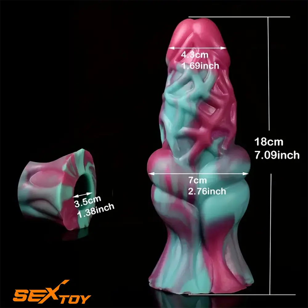 7.09in Silicone Soft Dildo Sleeve Penis Enlargement For Vaginal Love Male Sex Toy