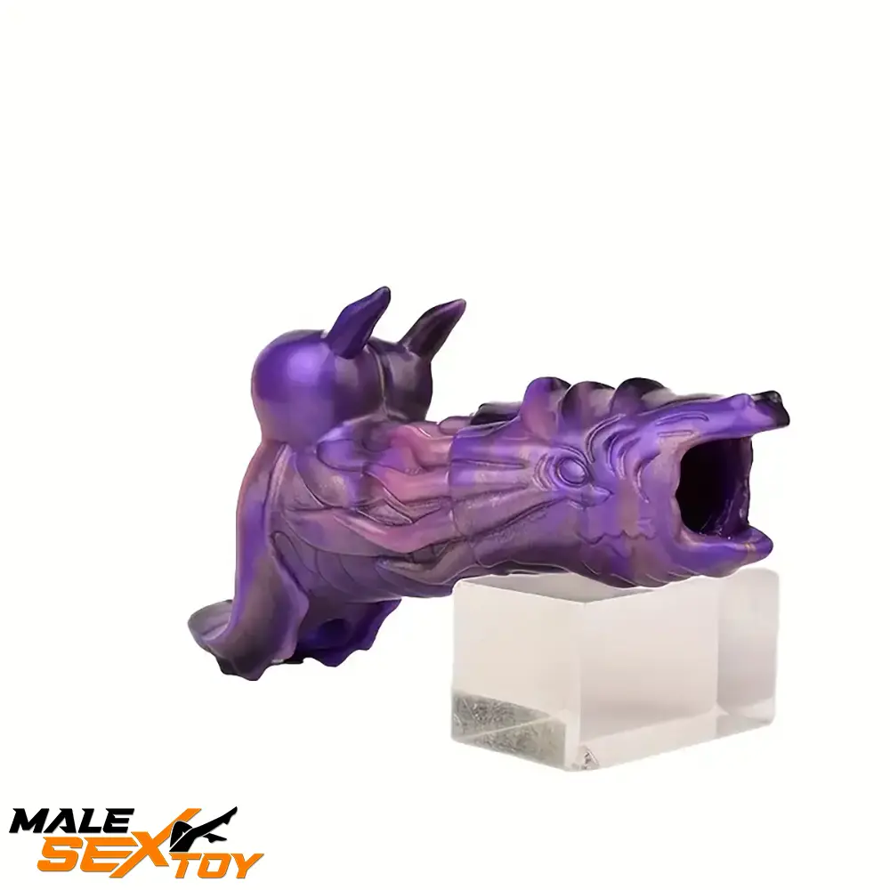 5.91in Liquid Silicone Dragon Fantasy Hollow Dildo Sleeve For Sex Toy Male Sex Toy