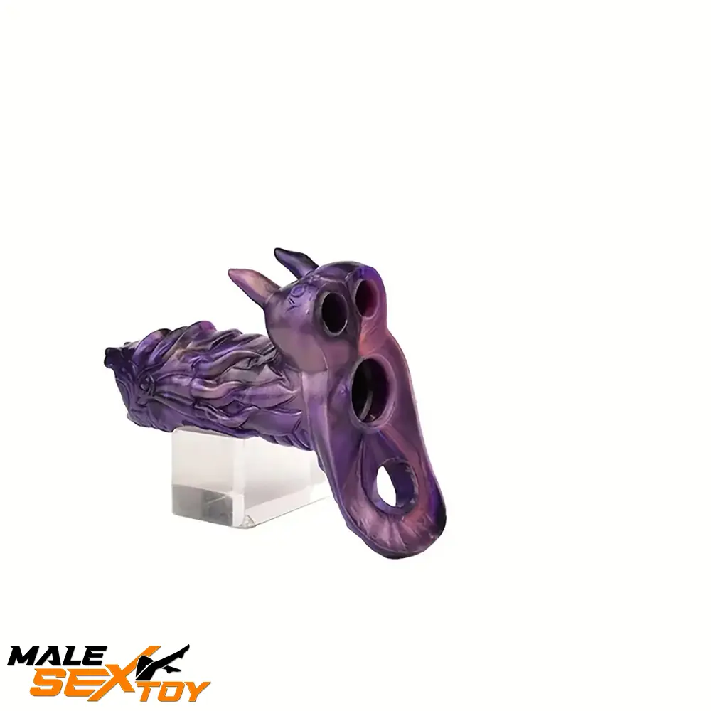 5.91in Liquid Silicone Dragon Fantasy Hollow Dildo Sleeve For Sex Toy Male Sex Toy