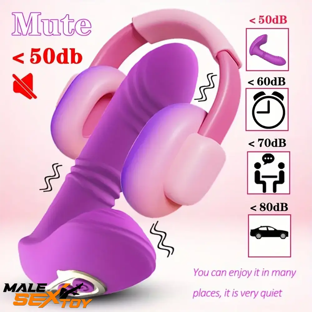 5.7in Vibrating Thrusting Flapping Wearable Dildo Automatic G Spot Male Sex Toy