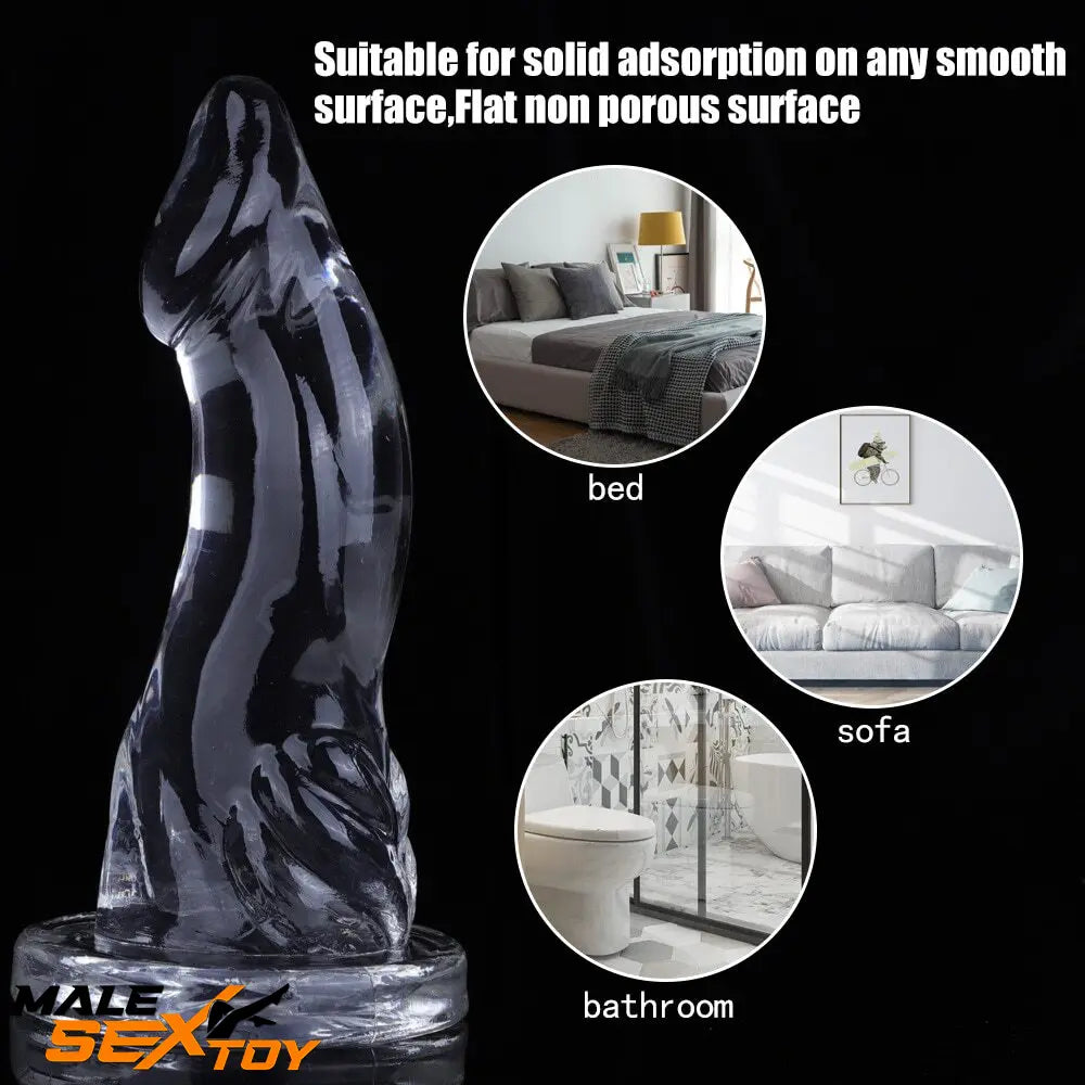 7.48in 8.46in 9.44in Clear Big Dildo Sex Toy For Orgasm Fucking Male Sex Toy