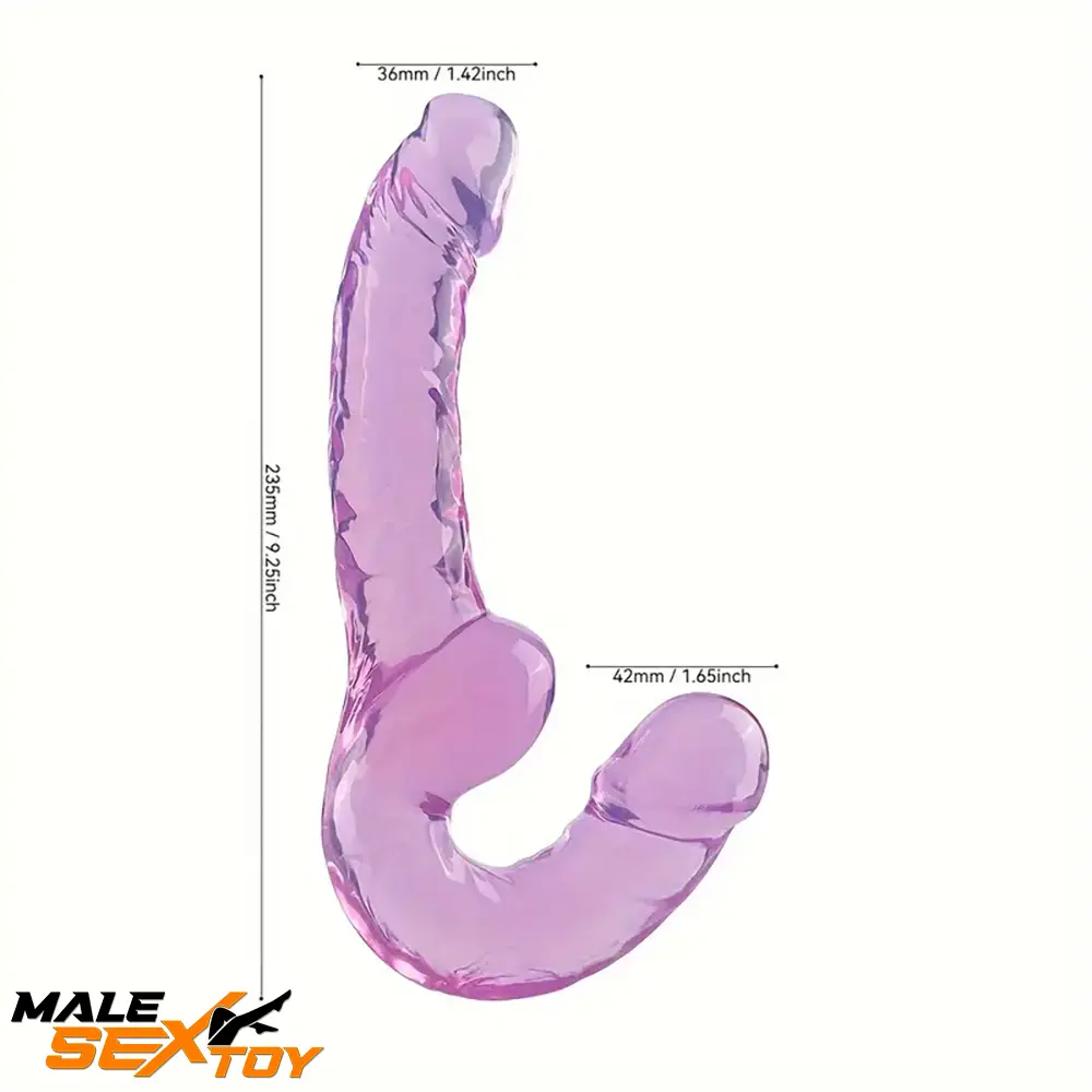 9.2in Double Ended Realistic Unisex For Dildo For Prostate Masturbator Male Sex Toy