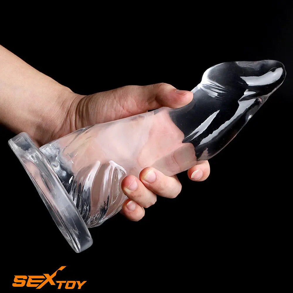 7.48in 8.46in 9.44in Clear Big Dildo Sex Toy For Orgasm Fucking Male Sex Toy