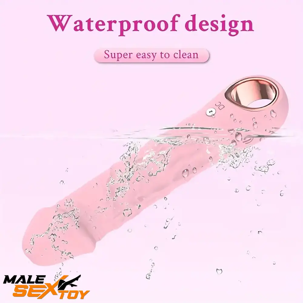 7.08in Liquid Silicone Bendable Soft Vibrating Dildo For Women Orgasm Male Sex Toy