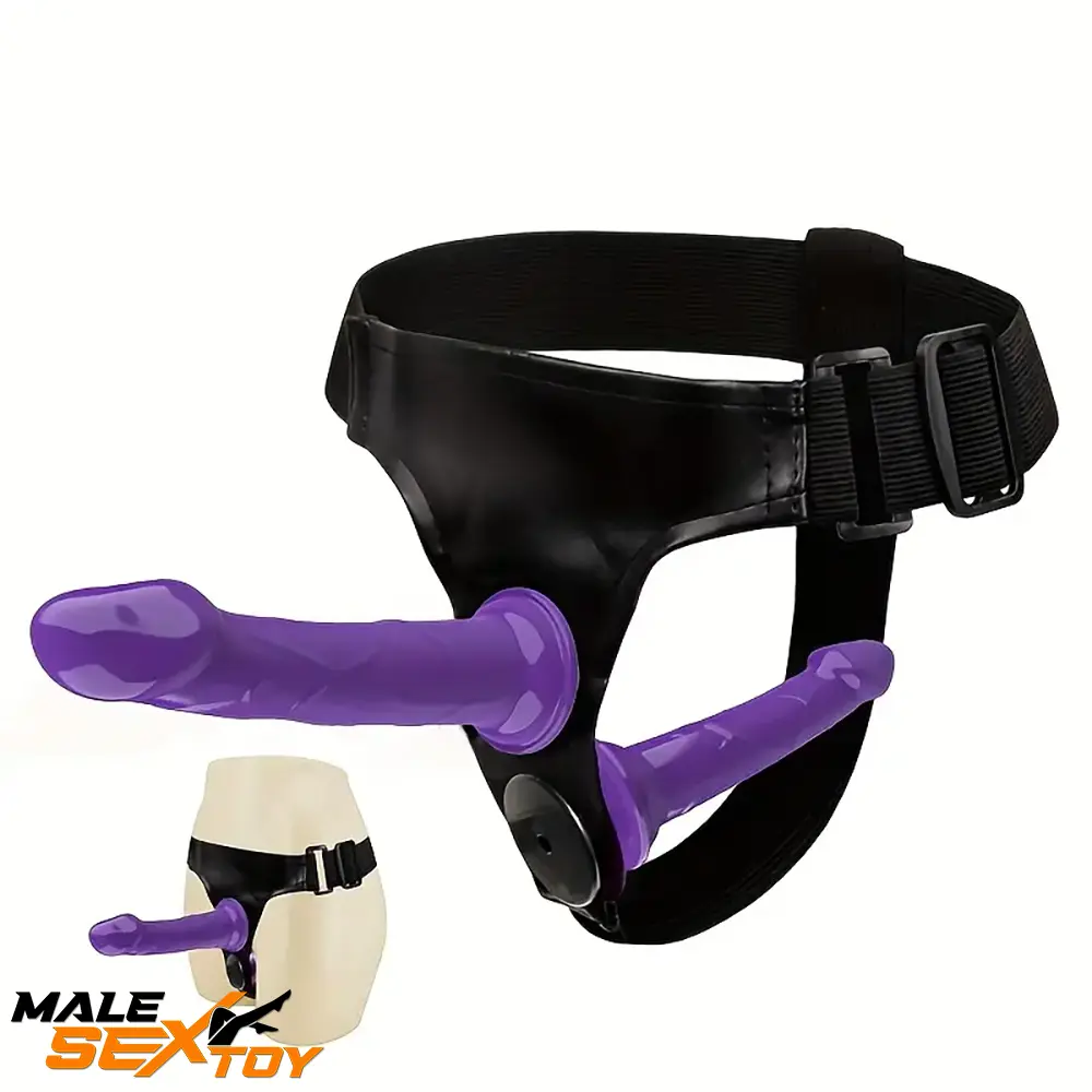 5.9in 7.1in Wearable Adjustable Panty Harness Strap on Dildo Love Toy Male Sex Toy