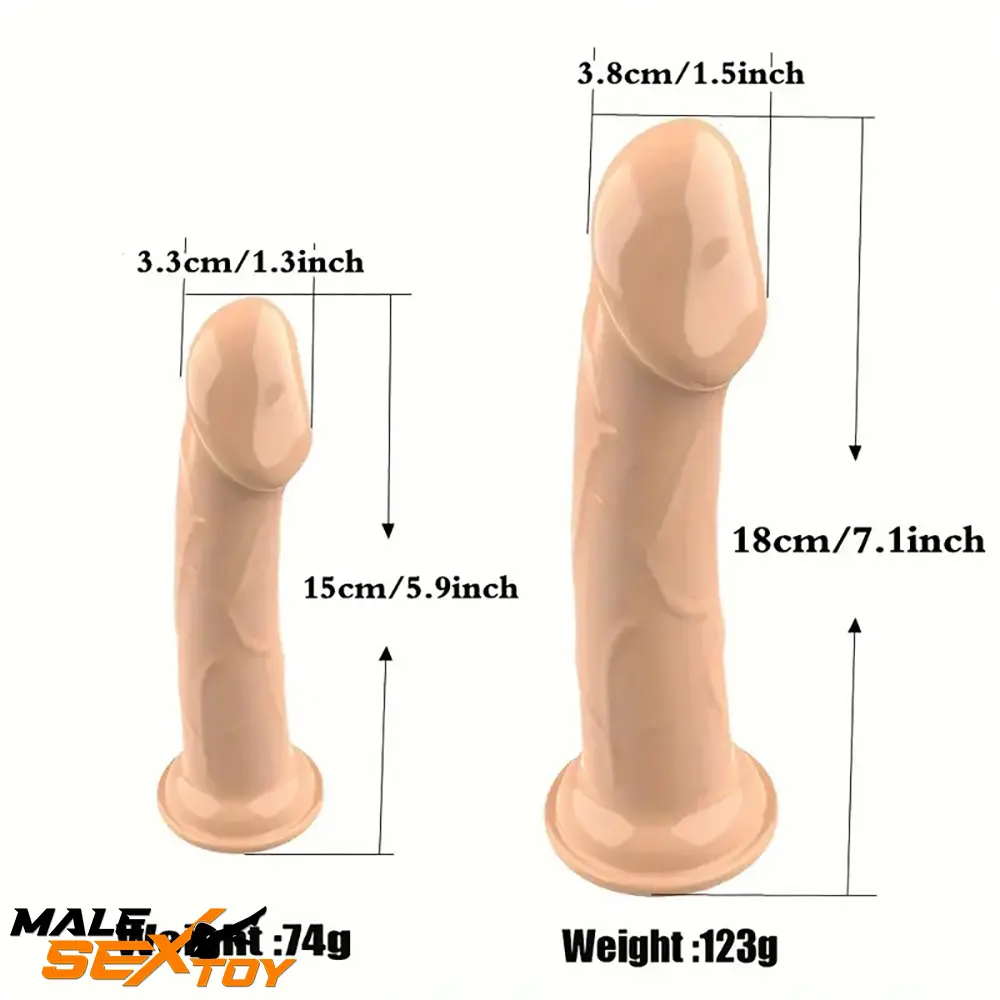 5.9in 7.1in Wearable Adjustable Panty Harness Strap on Dildo Love Toy Male Sex Toy
