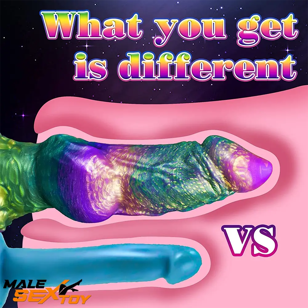 9.06in Silicone Soft Fantasy Big Wolf Knot Animal Dildo Suction Cup Male Sex Toy