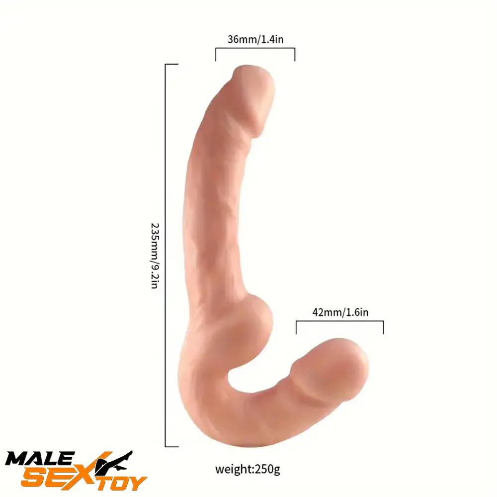 9.2in Double Ended Realistic Unisex For Dildo For Prostate Masturbator Male Sex Toy