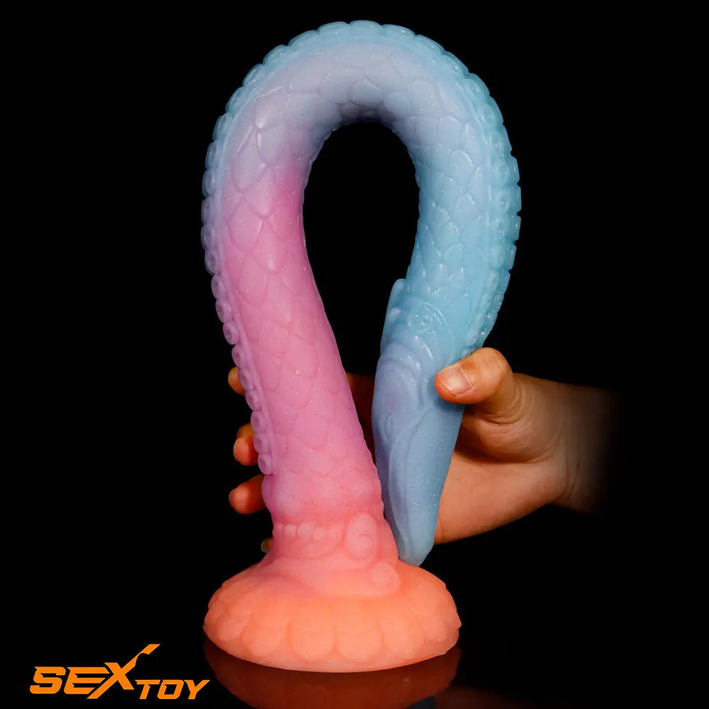 17.91in Super Big Long Silicone Soft Snake Dildo For Animal Sex Male Sex Toy