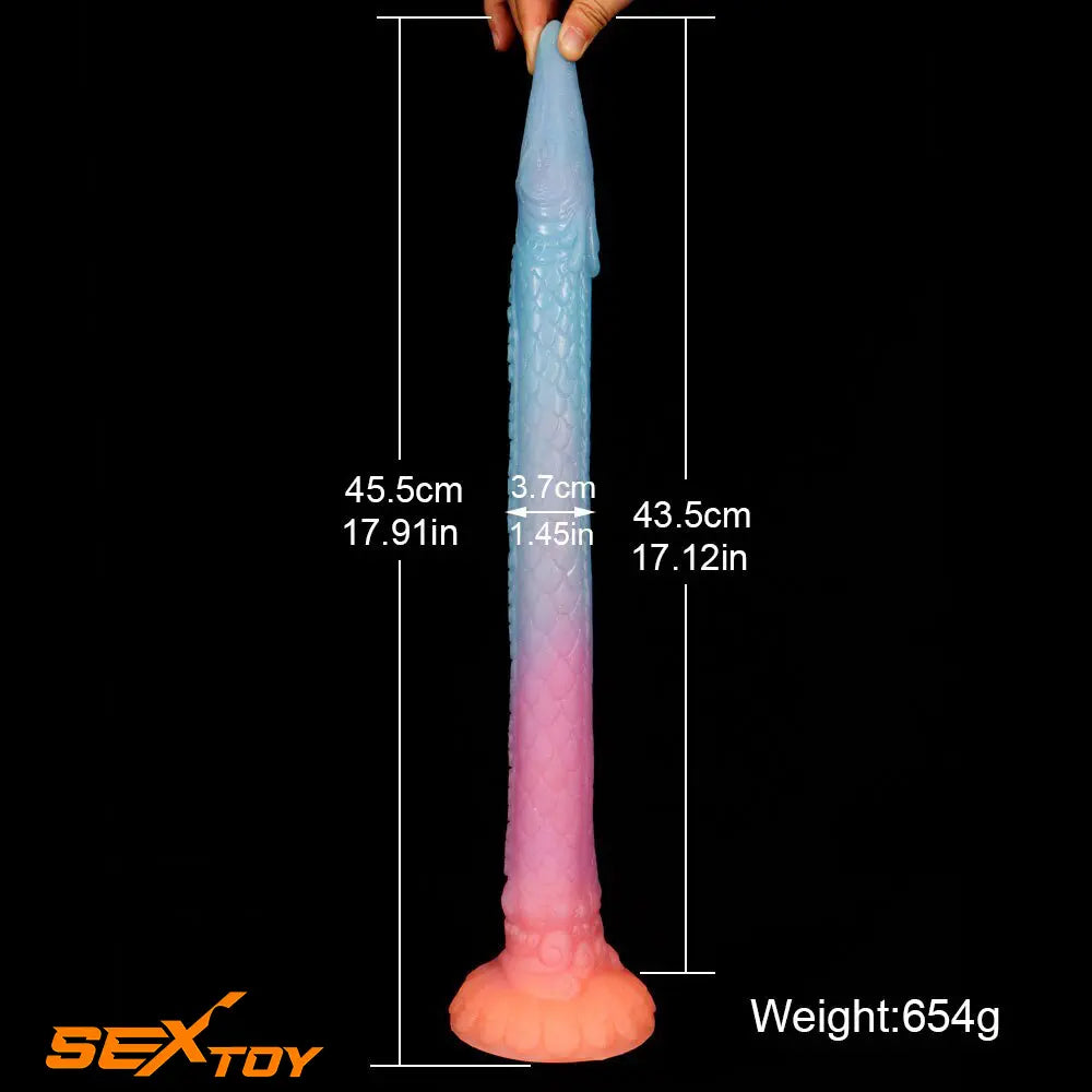 17.91in Super Big Long Silicone Soft Snake Dildo For Animal Sex Male Sex Toy
