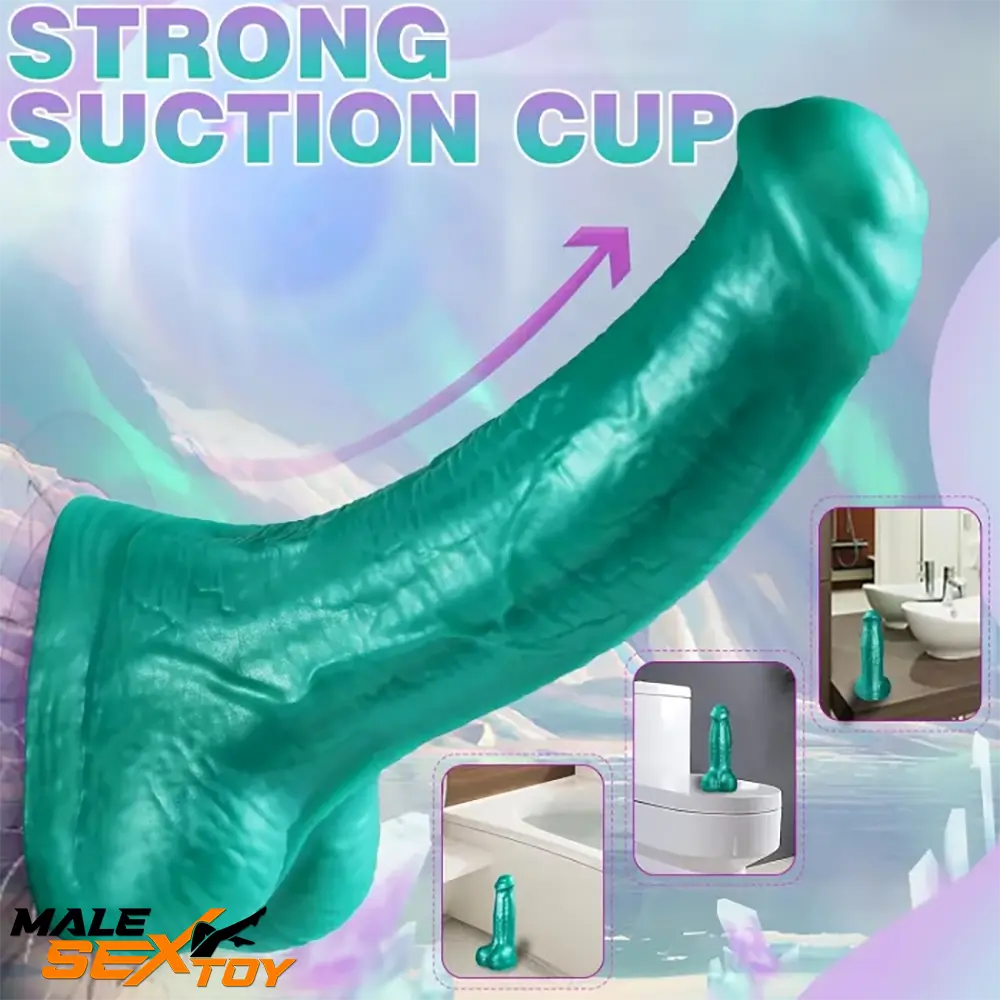 8.5in Soft Dual Density Silicone Animal Big Horse Cock Dildo Love Sex Male Sex Toy