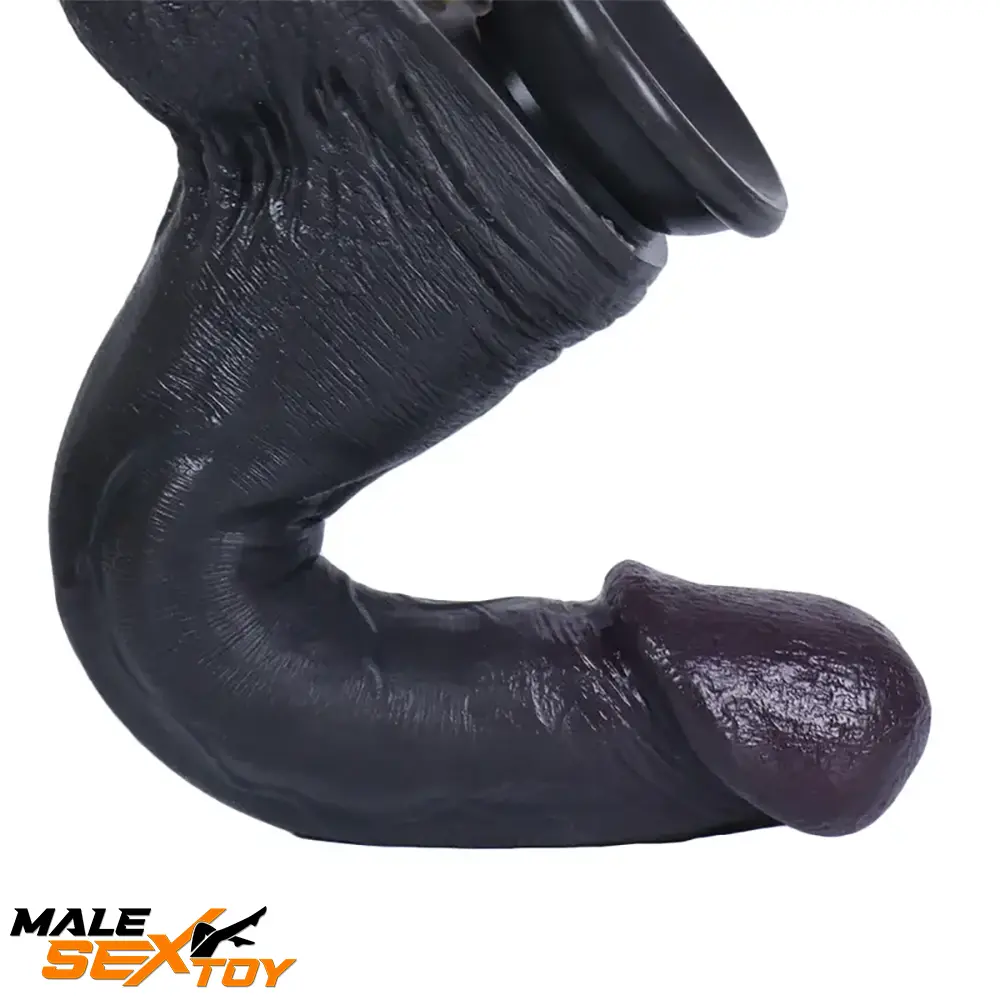 8.26in 9.45in 11.02in Big Ebony Realistic Silicone Soft Dildo Love Toy Male Sex Toy
