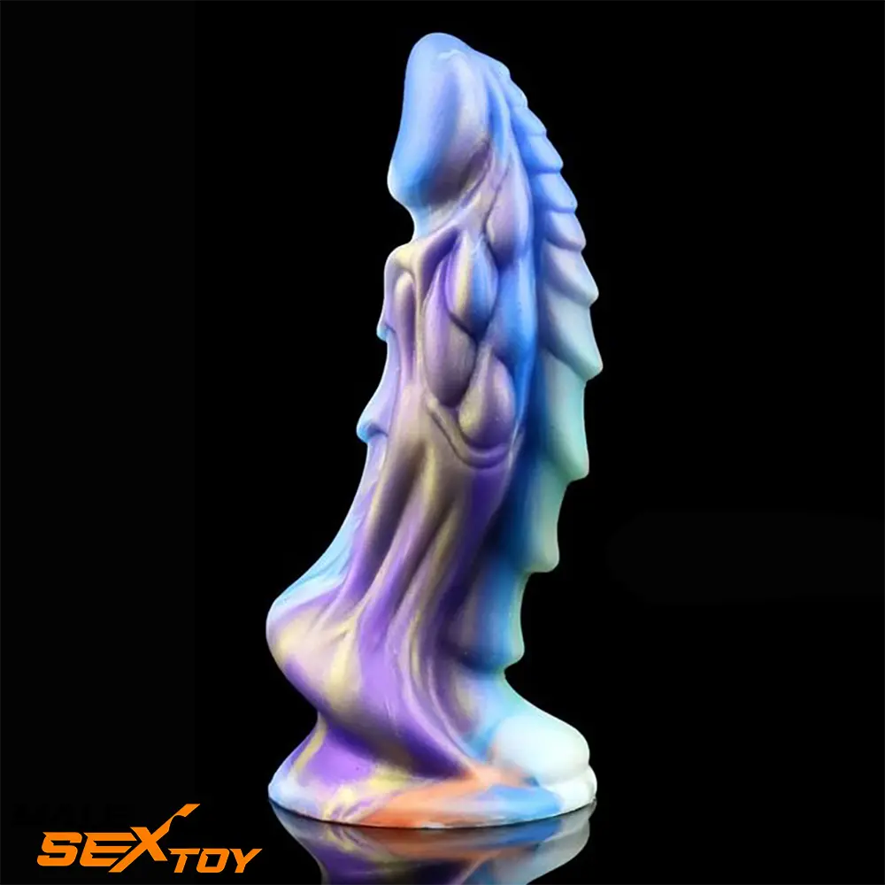 7.67in Silicone Soft Fantasy Dragon Animal Dildo With Suction Cup Male Sex Toy