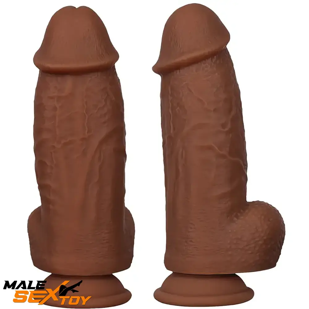 8in Premium Realistic Large PVC Thick Dildo For Couples Solo Sex Play Male Sex Toy