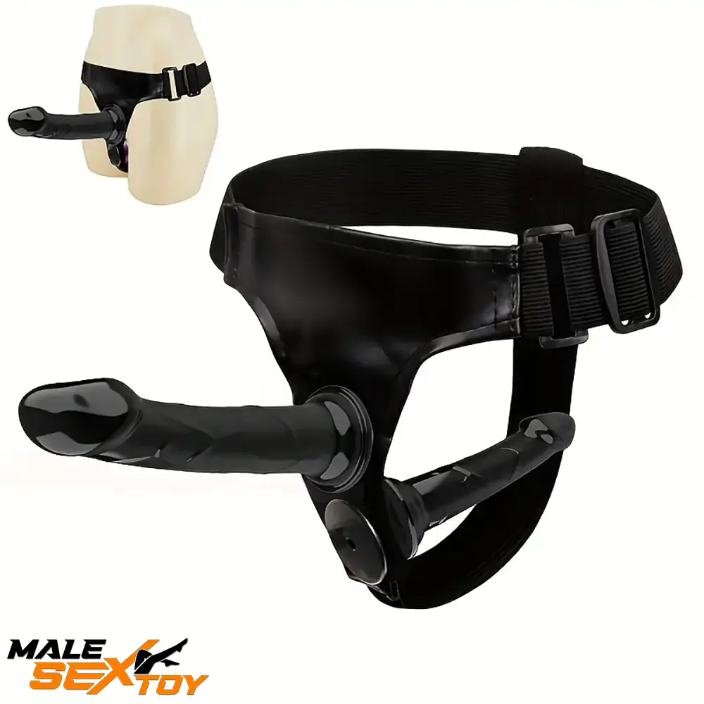5.9in 7.1in Wearable Adjustable Panty Harness Strap on Dildo Love Toy Male Sex Toy