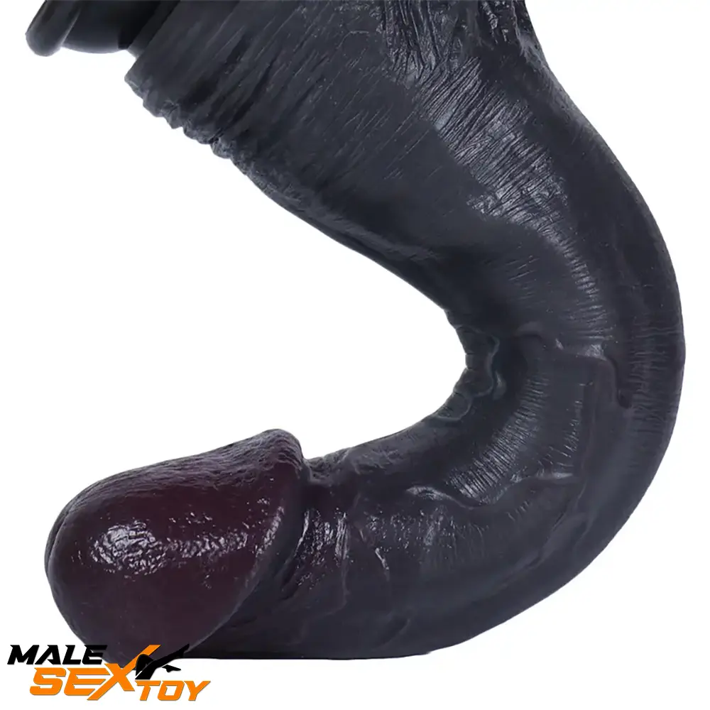 8.26in 9.45in 11.02in Big Ebony Realistic Silicone Soft Dildo Love Toy Male Sex Toy