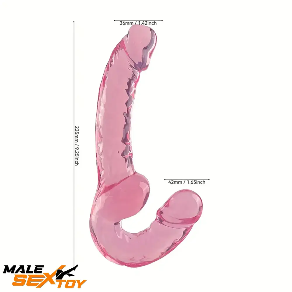 9.2in Double Ended Realistic Unisex For Dildo For Prostate Masturbator Male Sex Toy
