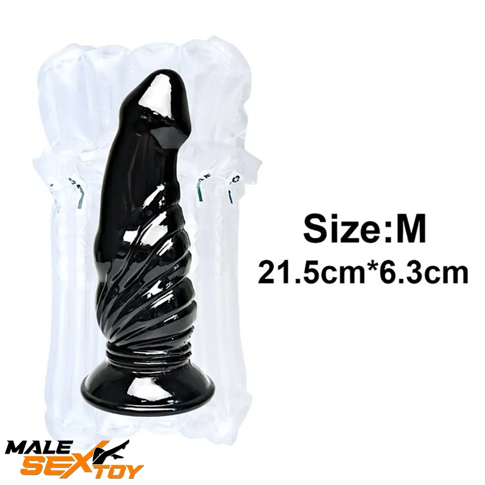 6.4in 8.4in Fantasy Big Black Dildo For Male Female Anal Vaginal Toy Male Sex Toy