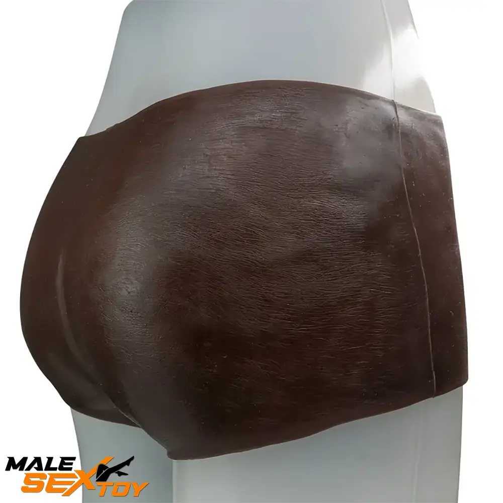 6.29in Wearable Ebony Solid Hollow Dildo Pants With Builtin Skeleton Male Sex Toy