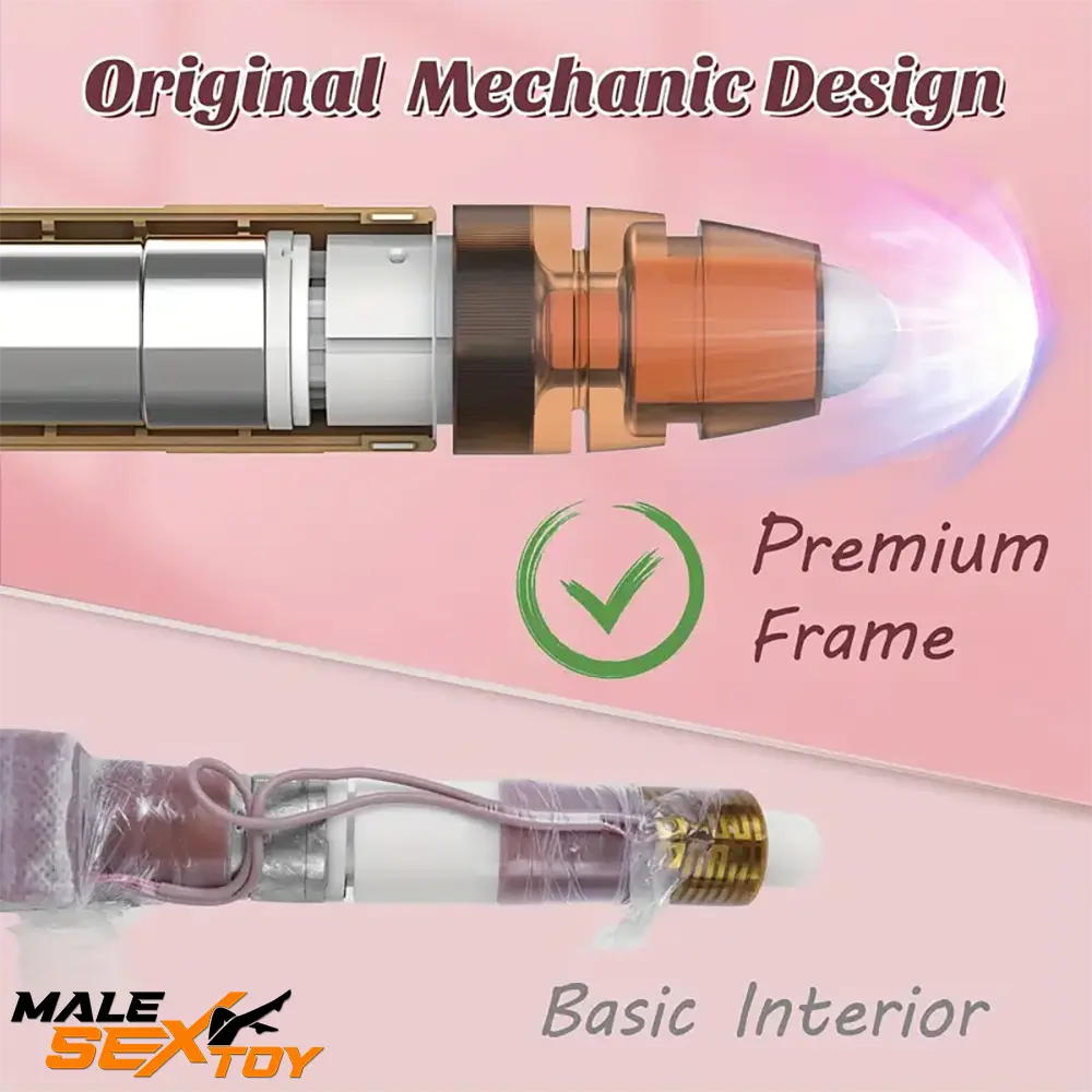 9.1in Silicone Thrusting Vibrating Dual Motors Remote Electric Dildo Male Sex Toy