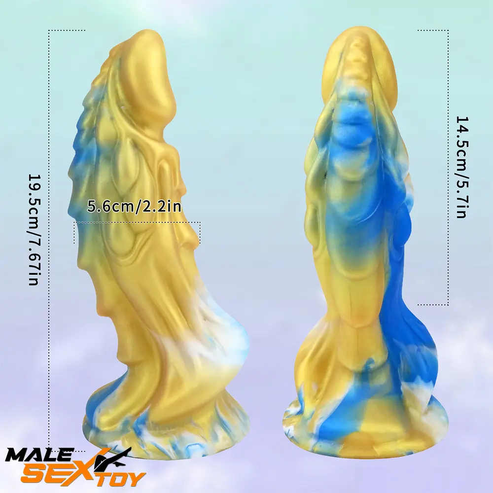 7.67in Silicone Soft Fantasy Dragon Animal Dildo With Suction Cup Male Sex Toy
