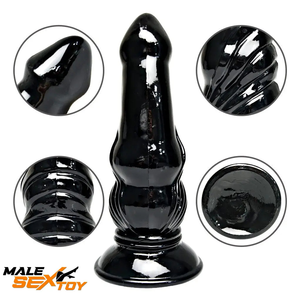 6.4in 8.4in Fantasy Big Black Dildo For Male Female Anal Vaginal Toy Male Sex Toy