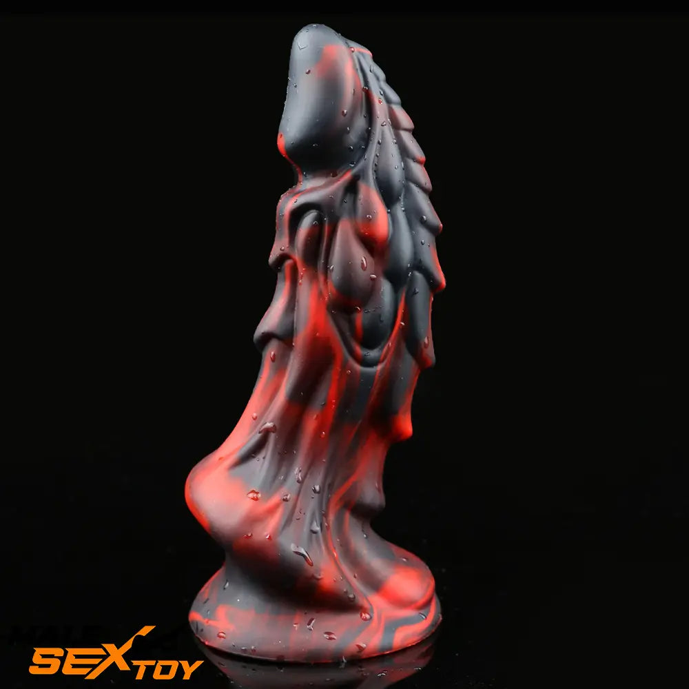 7.67in Silicone Soft Fantasy Dragon Animal Dildo With Suction Cup Male Sex Toy