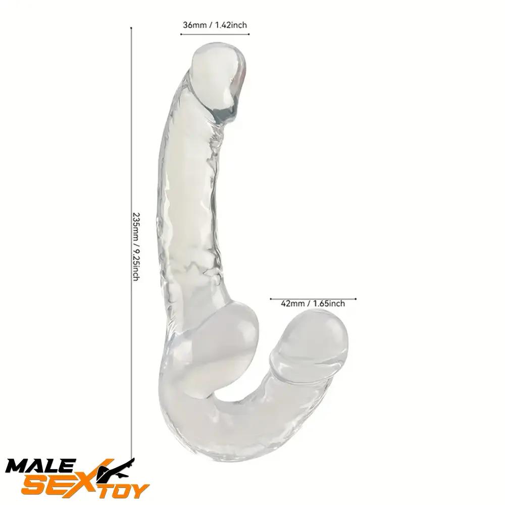 9.2in Double Ended Realistic Unisex For Dildo For Prostate Masturbator Male Sex Toy