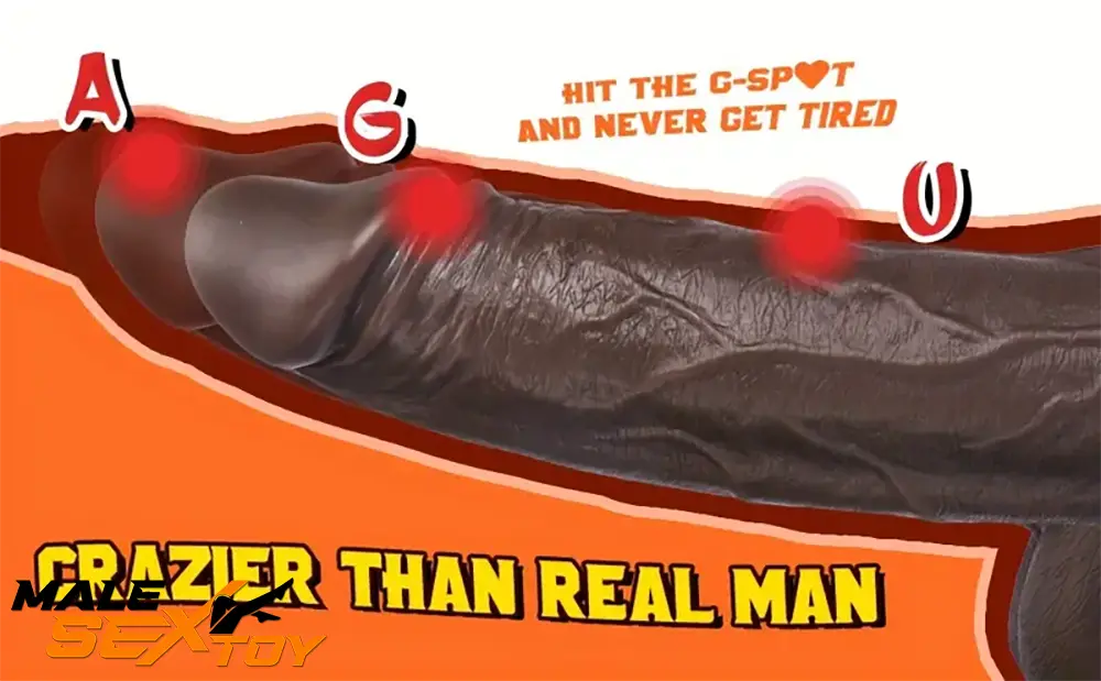 8.7in Silicone 4in1 Heating Thrusting Vibrating Rotation Electric Dildo Male Sex Toy