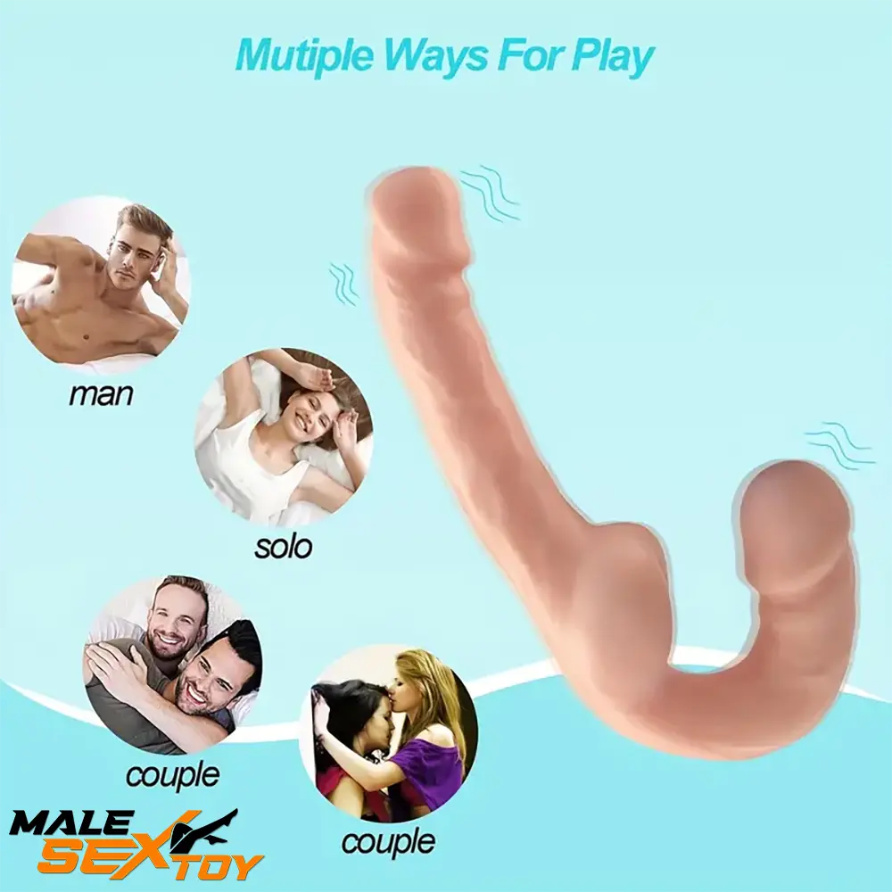 9.2in Double Ended Realistic Unisex For Dildo For Prostate Masturbator Male Sex Toy