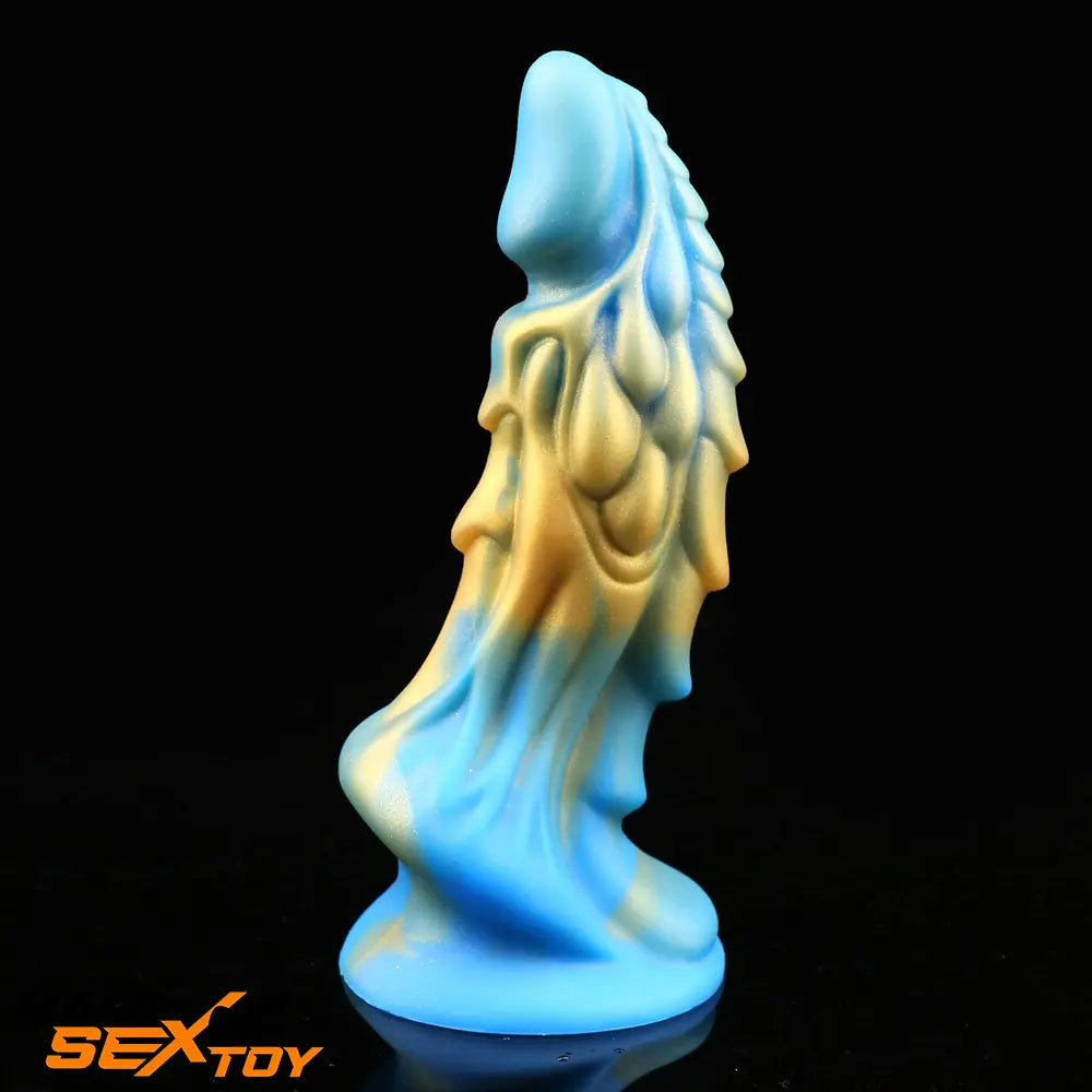 7.67in Silicone Soft Fantasy Dragon Animal Dildo With Suction Cup Male Sex Toy