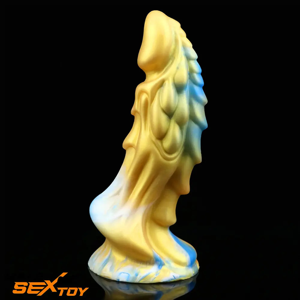 7.67in Silicone Soft Fantasy Dragon Animal Dildo With Suction Cup Male Sex Toy