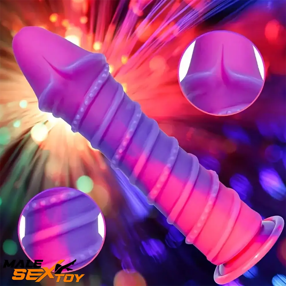 9.8in Odd Silicone Soft Big Dildo With Thread Pseudo Penis Sex Toy Male Sex Toy