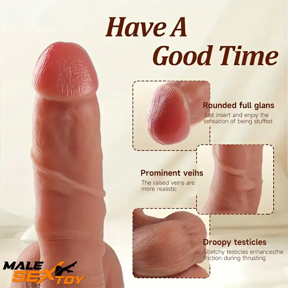 6.69in Realistic Silicone Soft Dildo For Women Anus Clit Fucking Play Male Sex Toy
