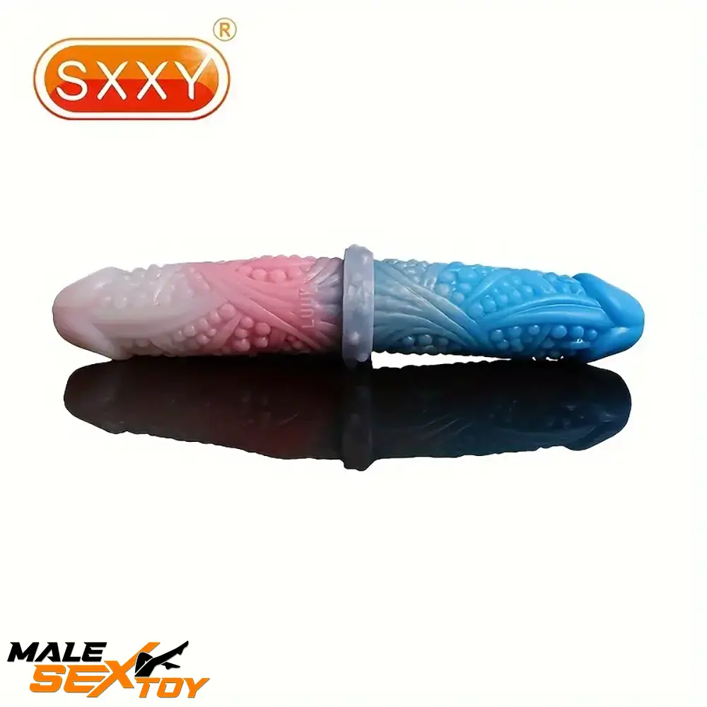 10.62in Tortoise Design Silicone Soft Large Double-headed Spiked Dildo Male Sex Toy