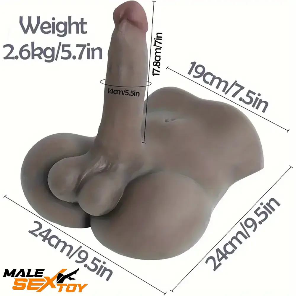 7in Lifelike Silicone Flexible Dildo With Sex Torso Female Masturbation Male Sex Toy