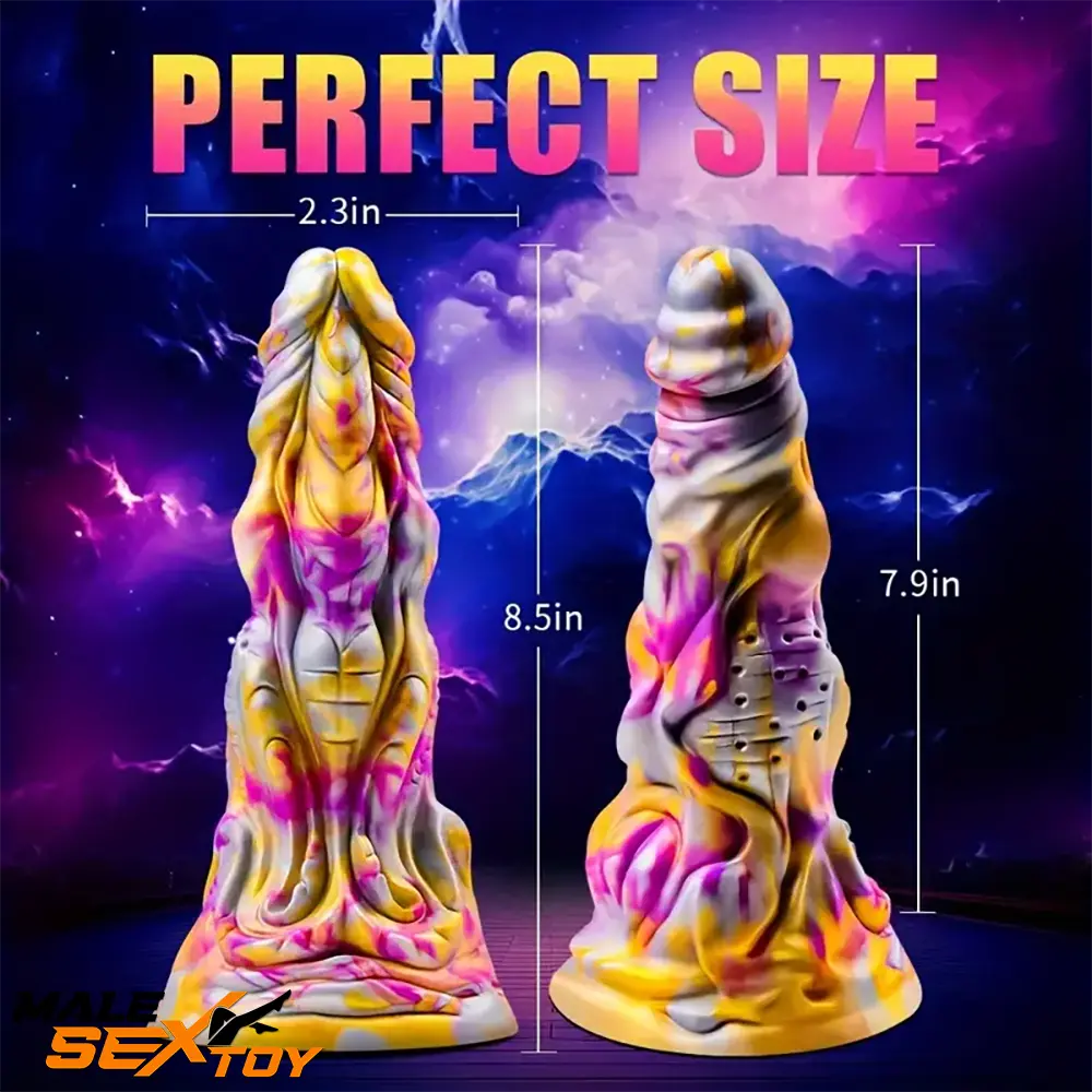 8.5in Fantasy Monster Silicone Dildo For Anal Orgasm Sex Love Male Sex Toy