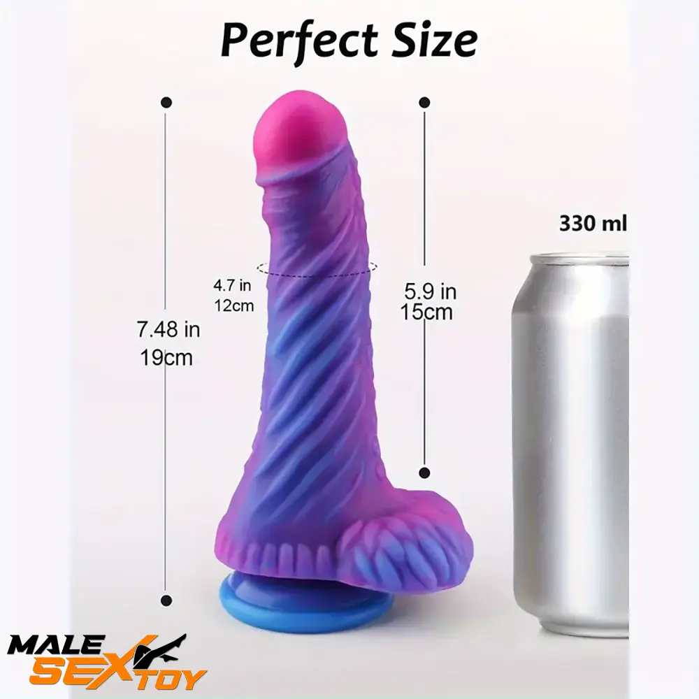 7.48in Fantasy Monster Silicone Dildo For Anus Clit Hand-Free Sex Male Sex Toy