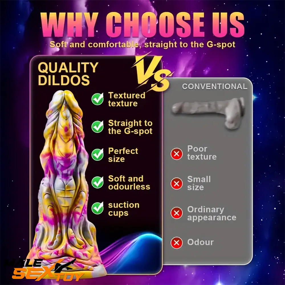 8.5in Fantasy Monster Silicone Dildo For Anal Orgasm Sex Love Male Sex Toy