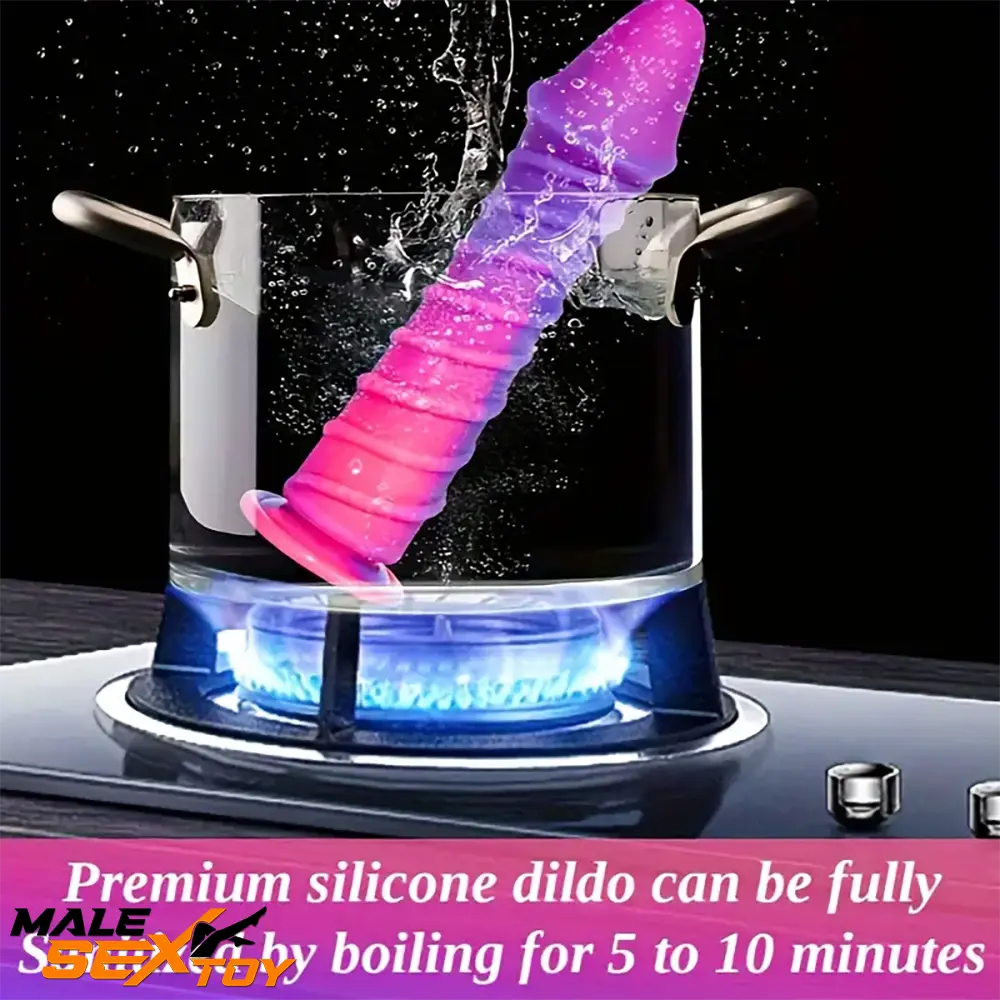 9.8in Odd Silicone Soft Big Dildo With Thread Pseudo Penis Sex Toy Male Sex Toy