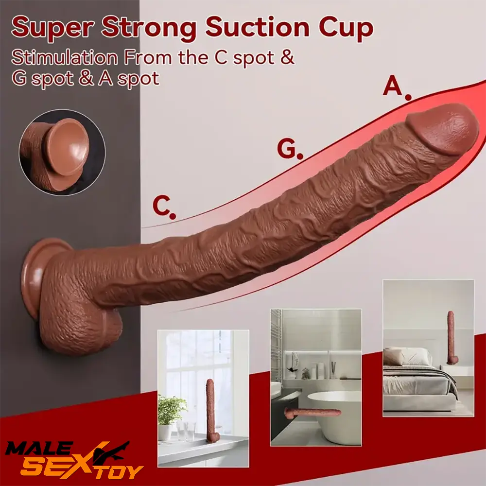 16.93in Realistic Long Large Silicone Soft Dildo For Advanced Using Male Sex Toy