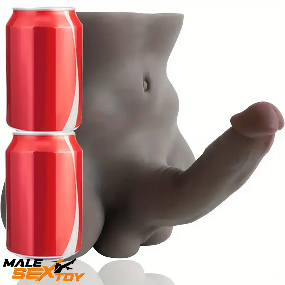 7in Lifelike Silicone Flexible Dildo With Sex Torso Female Masturbation Male Sex Toy