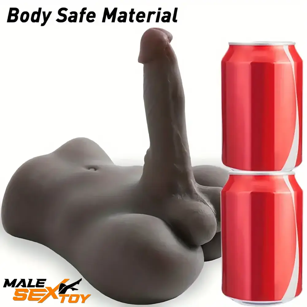 7in Lifelike Silicone Flexible Dildo With Sex Torso Female Masturbation Male Sex Toy