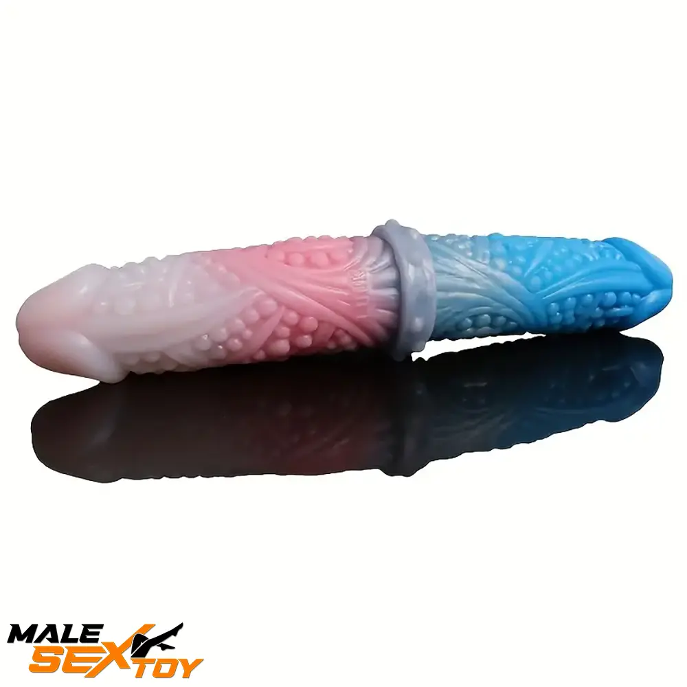 10.62in Tortoise Design Silicone Soft Large Double-headed Spiked Dildo Male Sex Toy