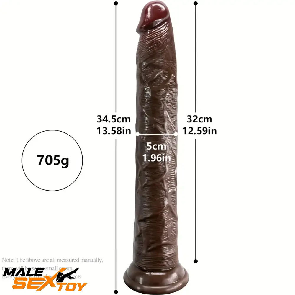 13.58in Realistic Large Long Silicone Soft Prostate Dildo For Male Female Male Sex Toy
