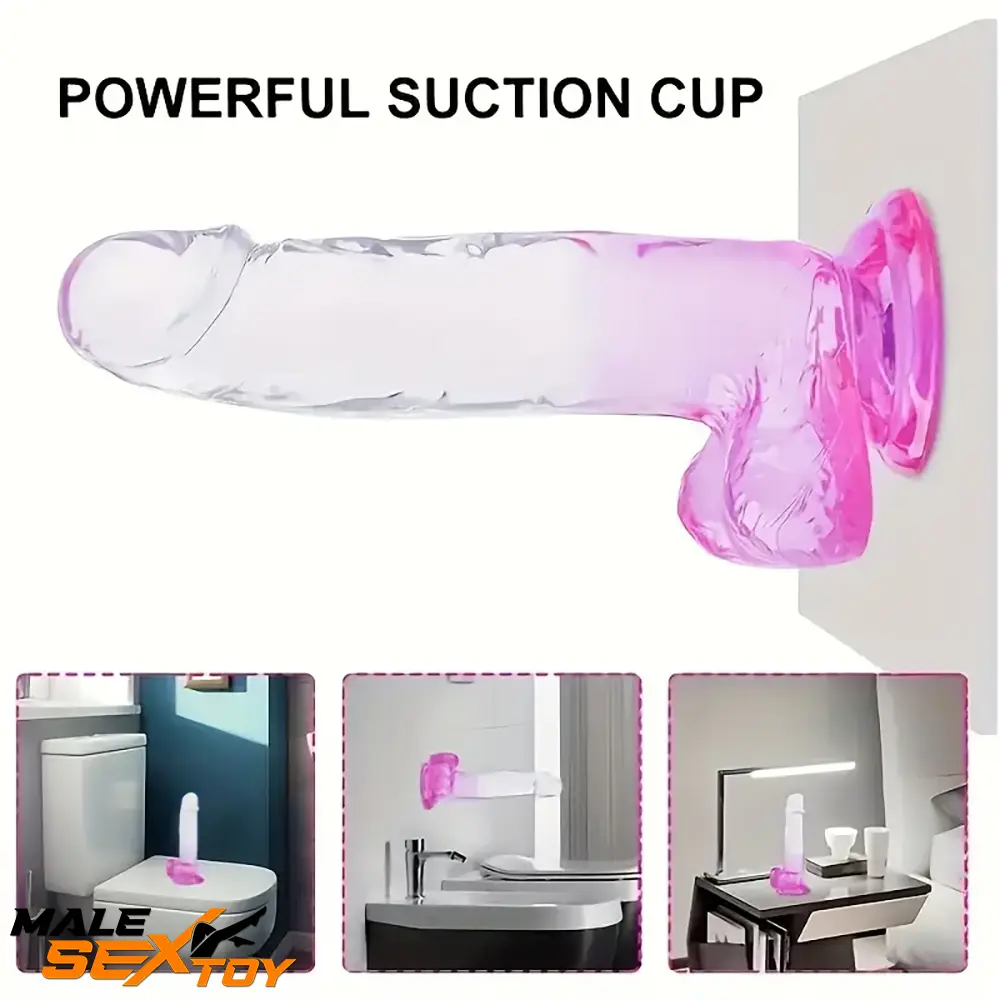 7.87in Realistic Women Men Dildo For Prostate Orgasm Masturbation Male Sex Toy